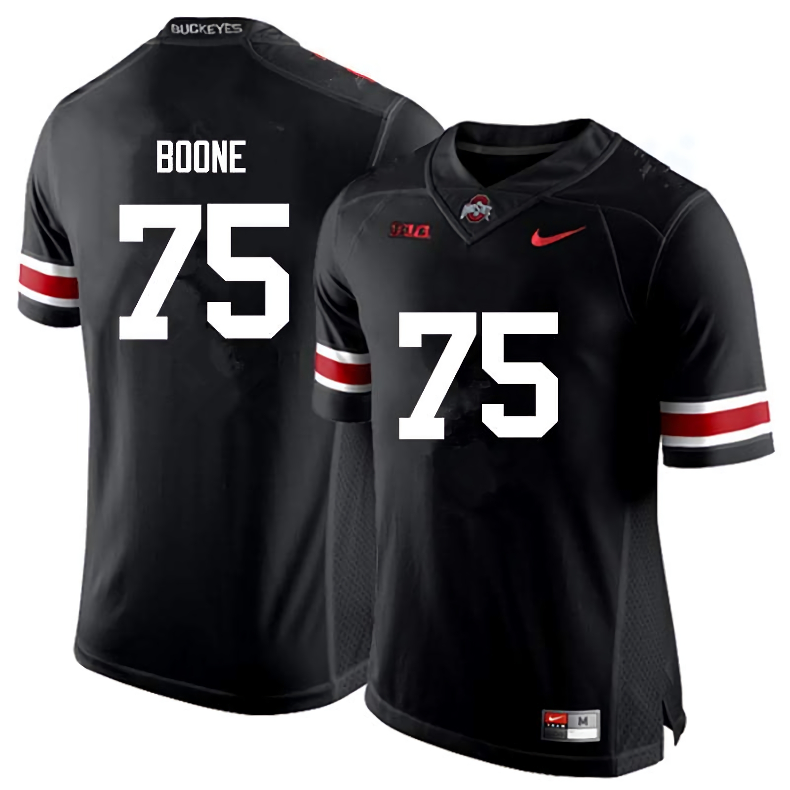 Alex Boone Ohio State Buckeyes Men's NCAA #75 Nike Black College Stitched Football Jersey UAV8356GY